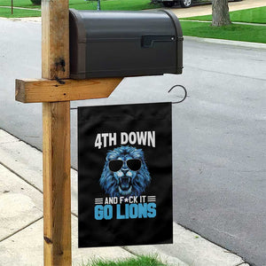 4th Down F*ck It Go Lions Garden Flag Funny Bold Game Day TS10 Print Your Wear