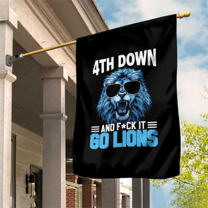 4th Down F*ck It Go Lions Garden Flag Funny Bold Game Day TS10 Print Your Wear
