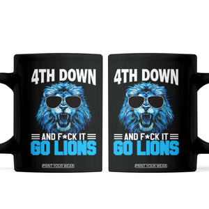 4th Down F*ck It LF Coffee Mug Funny Bold Game Day TS10 Black Print Your Wear