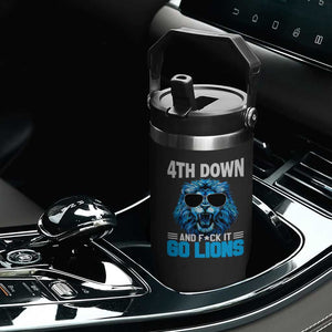 4th Down F*ck It Go Lions Flip Straw Tumbler Funny Bold Game Day TS10 Print Your Wear