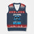 4th Down F*ck It Go Lions V-Neck Knit Sweater Vest Funny Bold Game Day TS10 Navy Red Print Your Wear