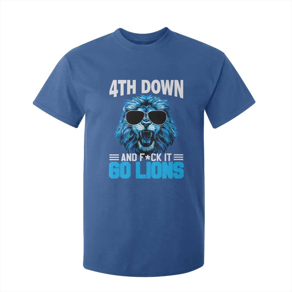 4th Down F*ck It LF T Shirt For Kid Funny Bold Game Day TS10 Royal Blue Print Your Wear