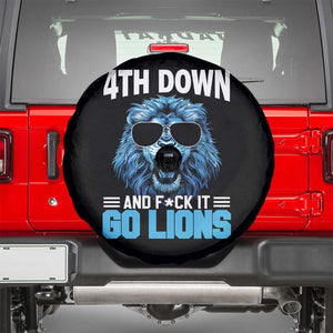 4th Down F*ck It Go Lions Spare Tire Cover Funny Bold Game Day TS10 Black Print Your Wear