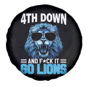 4th Down F*ck It Go Lions Spare Tire Cover Funny Bold Game Day TS10 Print Your Wear