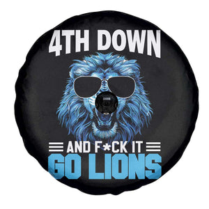 4th Down F*ck It Go Lions Spare Tire Cover Funny Bold Game Day TS10 Print Your Wear