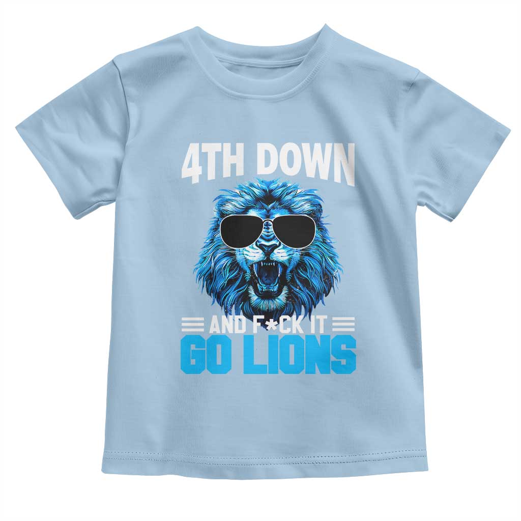 4th Down F*ck It LF Toddler T Shirt Funny Bold Game Day TS10 Light Blue Print Your Wear