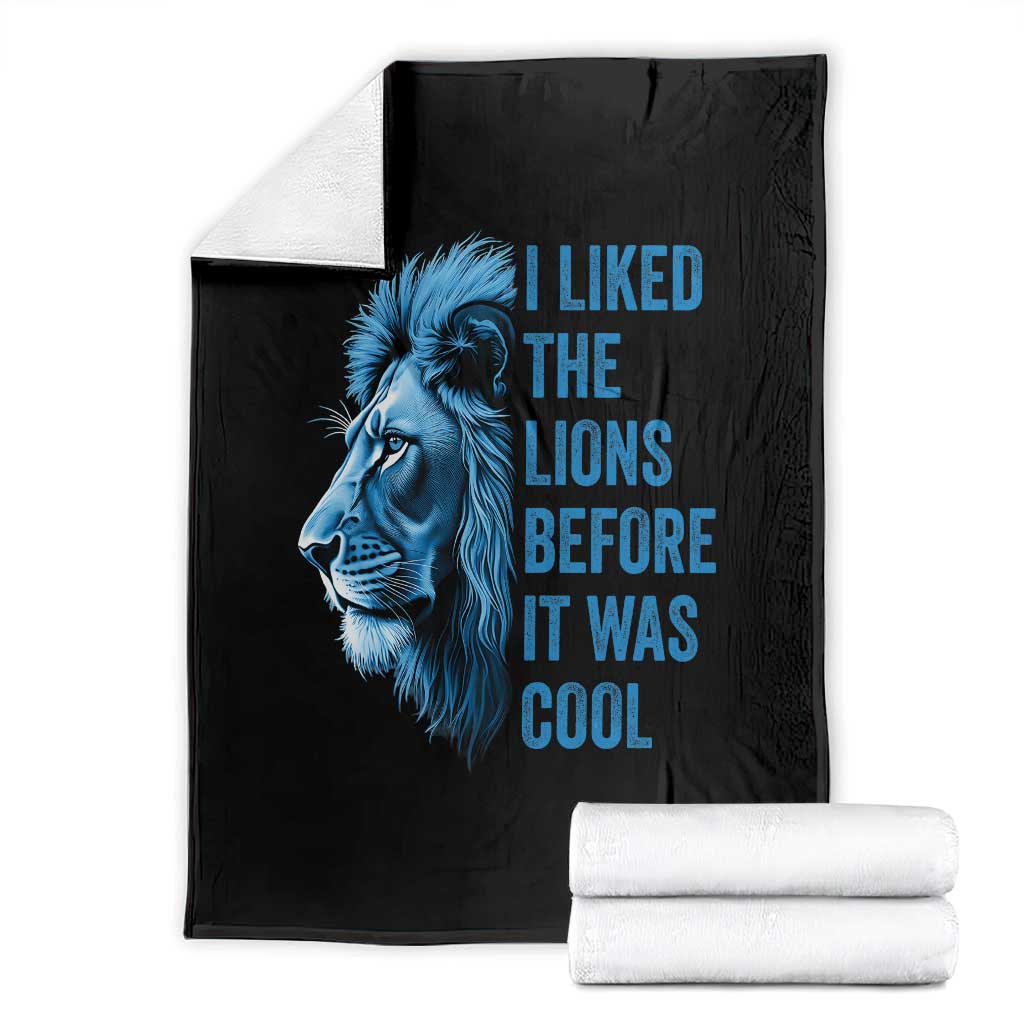 I Liked The Lions Before It Was Cool Throw Blanket Vintage Rap Tee TS10 Black Print Your Wear