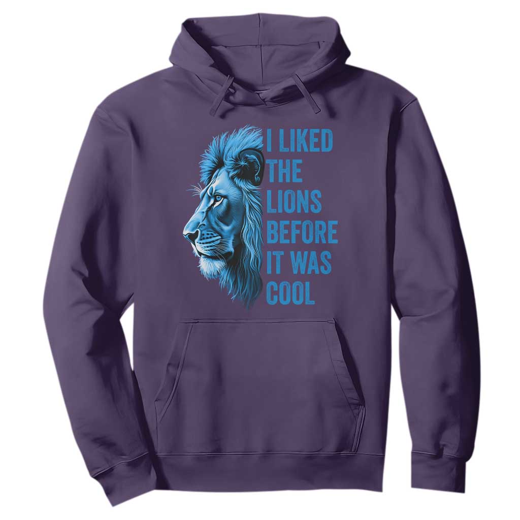 I Liked The Lions Before It Was Cool Hoodie Vintage Rap Tee TS10 Purple Print Your Wear
