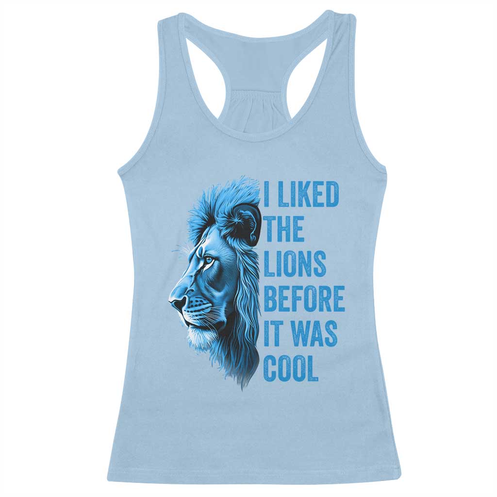 I Liked The LF Before It Was Cool Racerback Tank Top Vintage Rap Tee TS10 Light Blue Print Your Wear