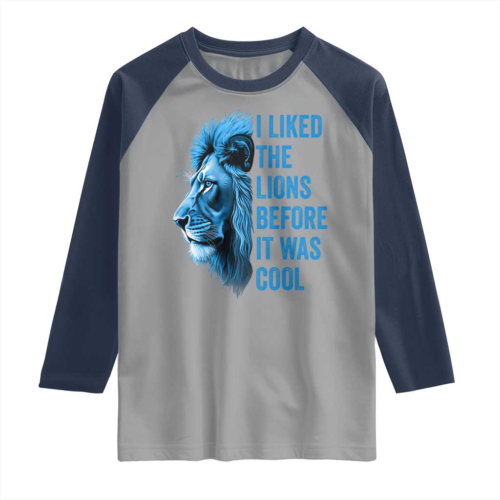 I Liked The LF Before It Was Cool Raglan Shirt Vintage Rap Tee TS10 Sport Gray Navy Print Your Wear