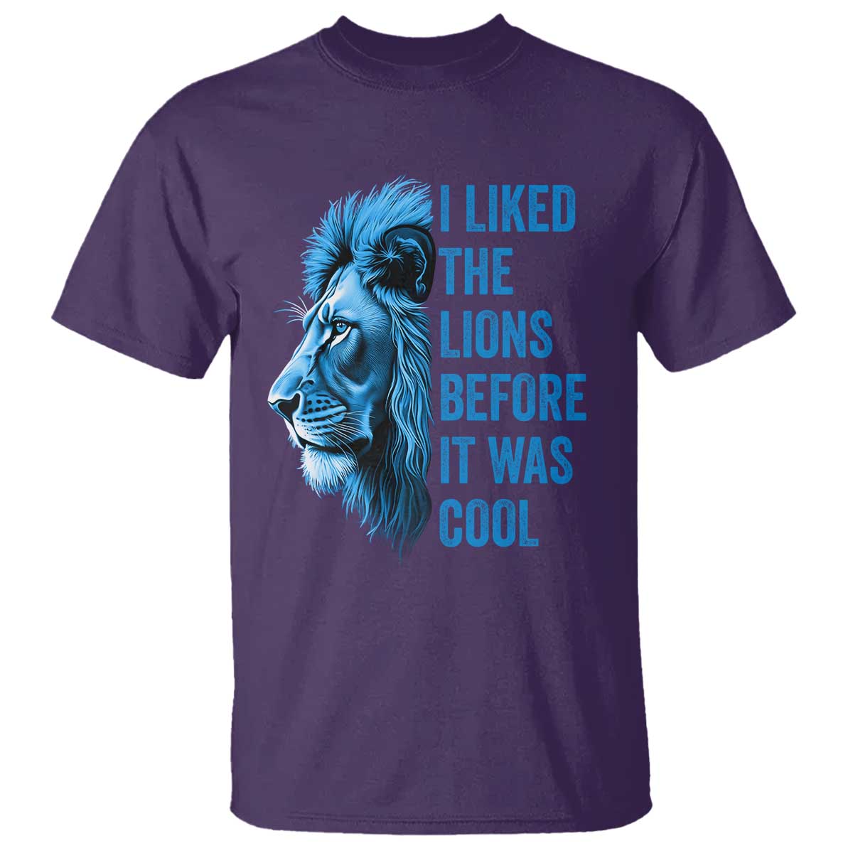 I Liked The Lions Before It Was Cool T Shirt Vintage Rap Tee TS10 Purple Print Your Wear
