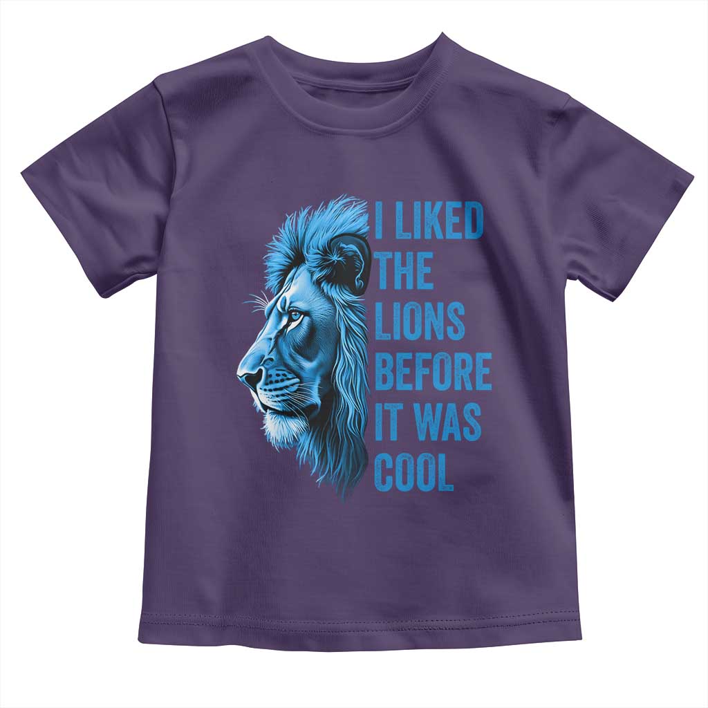 I Liked The Lions Before It Was Cool Toddler T Shirt Vintage Rap Tee TS10 Purple Print Your Wear