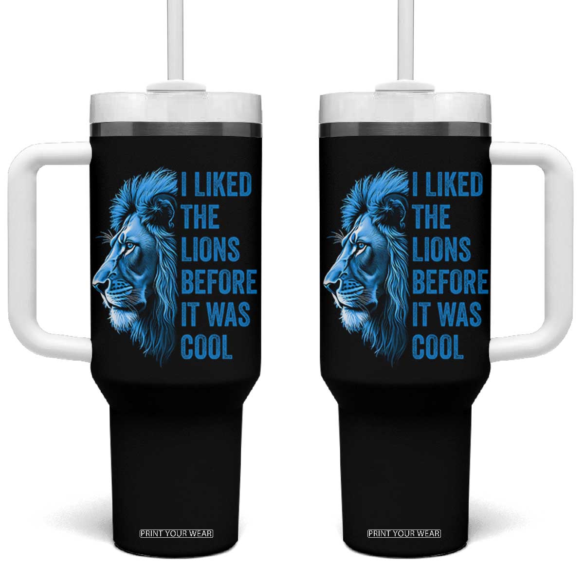 I Liked The LF Before It Was Cool Tumbler With Handle Vintage Rap Tee TS10 One Size: 40 oz Black Print Your Wear
