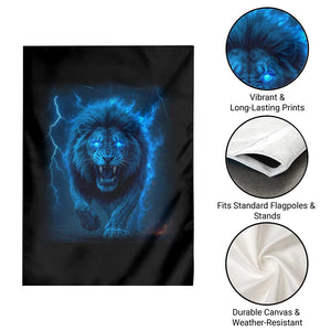 Vintage Classic Blue Lion Bootleg Graphic Garden Flag TS10 Print Your Wear