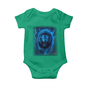 Vintage Classic Blue Lion Bootleg Graphic Baby Onesie TS10 Irish Green Print Your Wear