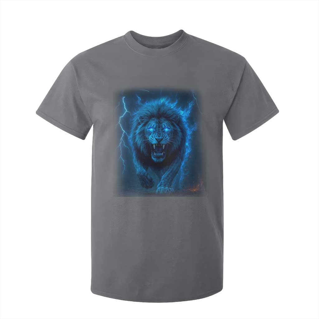 Vintage Classic Blue Lion Bootleg Graphic T Shirt For Kid TS10 Charcoal Print Your Wear