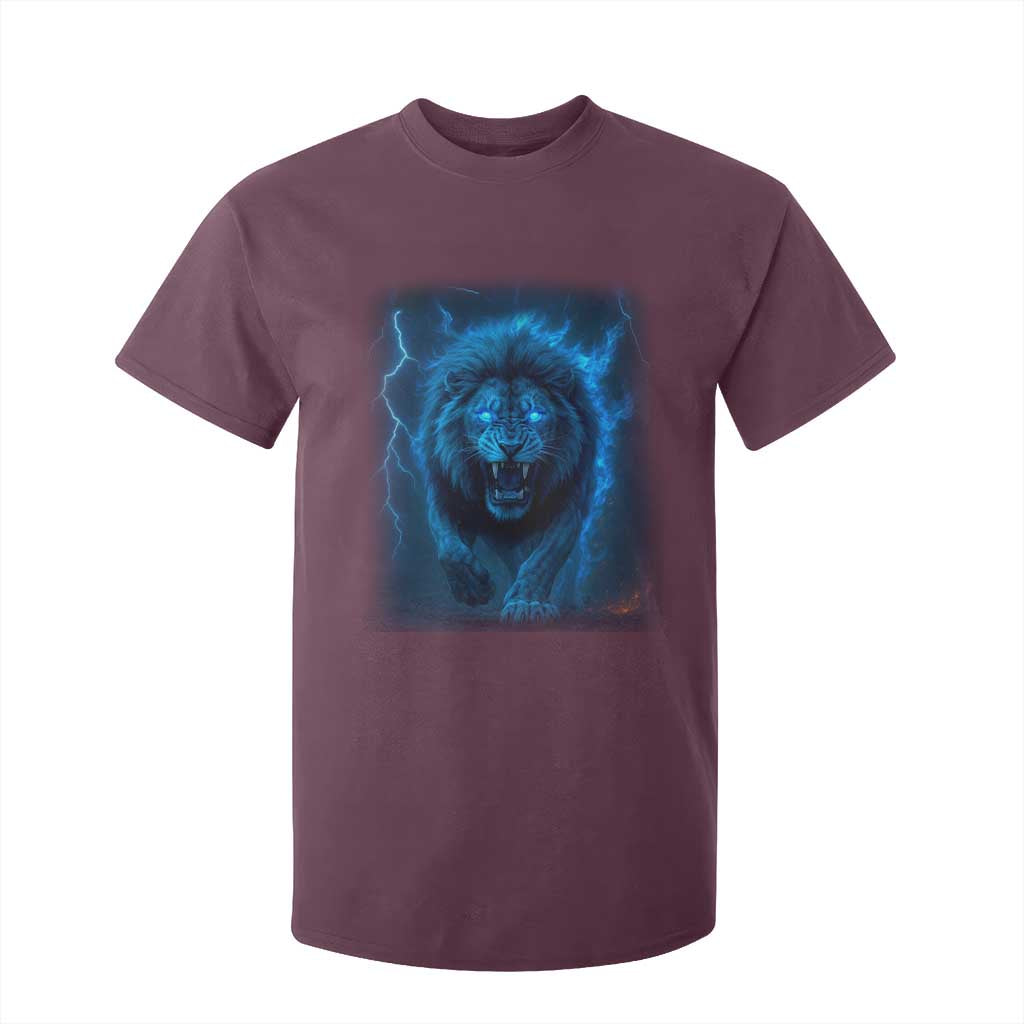 Vintage Classic Blue Lion Bootleg Graphic T Shirt For Kid TS10 Maroon Print Your Wear