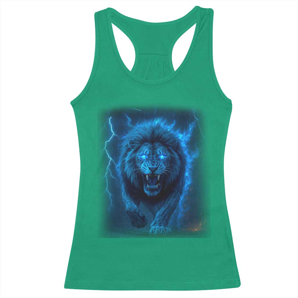 Vintage Classic Blue LF Bootleg Graphic Racerback Tank Top TS10 Irish Green Print Your Wear