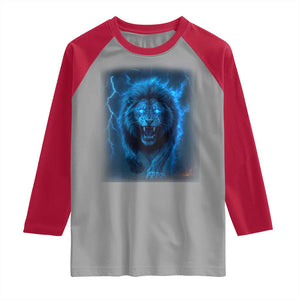 Vintage Classic Blue LF Bootleg Graphic Raglan Shirt TS10 Sport Gray Red Print Your Wear