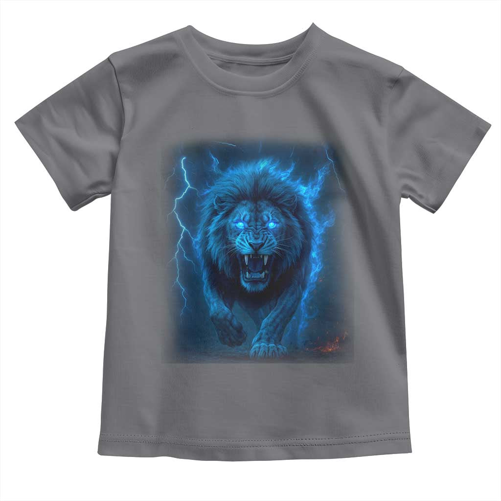 Vintage Classic Blue Lion Bootleg Graphic Toddler T Shirt TS10 Charcoal Print Your Wear