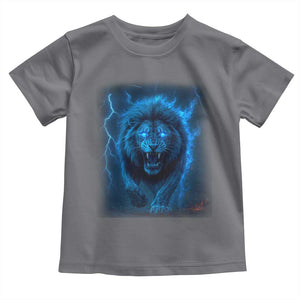 Vintage Classic Blue Lion Bootleg Graphic Toddler T Shirt TS10 Charcoal Print Your Wear