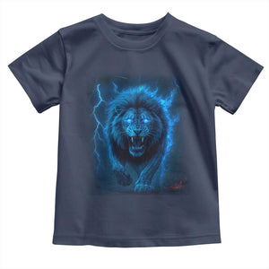 Vintage Classic Blue Lion Bootleg Graphic Toddler T Shirt TS10 Navy Print Your Wear