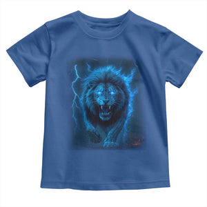 Vintage Classic Blue Lion Bootleg Graphic Toddler T Shirt TS10 Royal Blue Print Your Wear