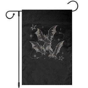 Three Bats Y2k Garden Flag Vintage 90s Style Bat Gothic Occult Halloween Bat Graphic