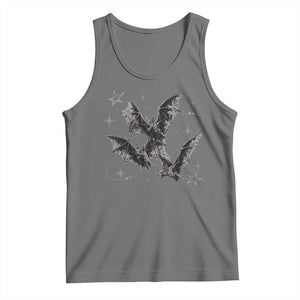 Three Bats Y2k Tank Top Vintage 90s Style Bat Gothic Occult Halloween Bat Graphic