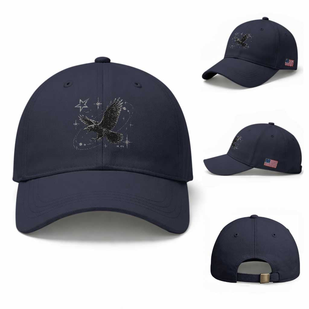 Raven Crow Y2k Baseball Cap Gothic Cyber Sigilism Occult Dark Academia Black Bird Graphic