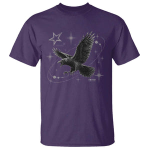 Raven Crow Y2k T Shirt Gothic Cyber Sigilism Occult Dark Academia Black Bird Graphic