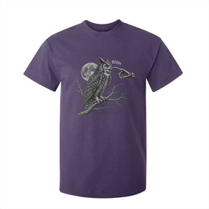 Skeleton Hand Boop Owl T Shirt For Kid Funny Spooky Halloween Moon Graphic
