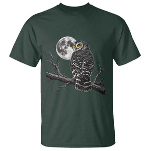 Owl Full Moon Graphic T Shirt Vintage Dark Academia Bird