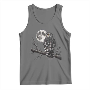Owl Full Moon Graphic Tank Top Vintage Dark Academia Bird