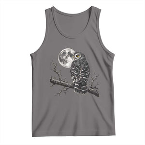 Owl Full Moon Graphic Tank Top Vintage Dark Academia Bird