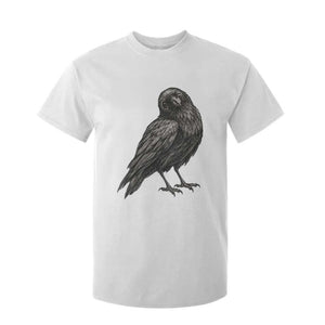 Winking Raven Crow T Shirt For Kid Vintage Dark Academia Funny Bird Graphic
