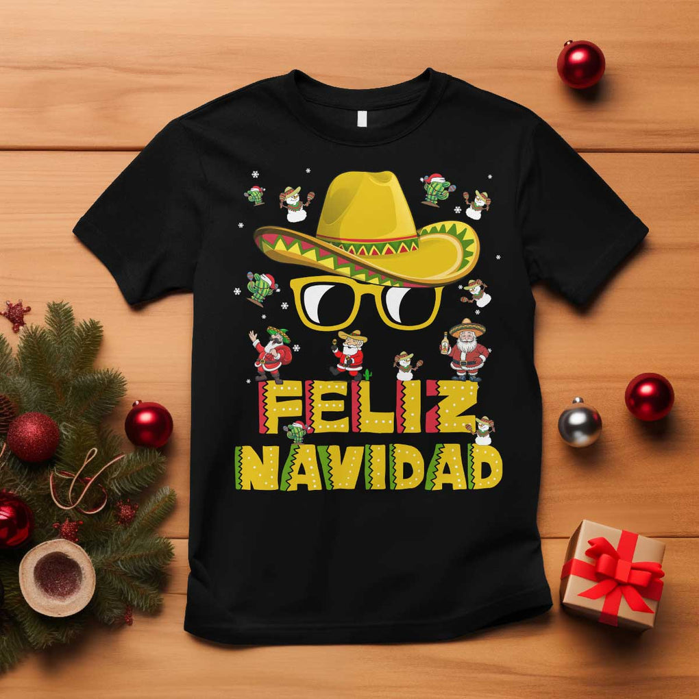 Mexico Christmas T Shirt Feliz Navidad Sombrero TS10 Black Print Your Wear