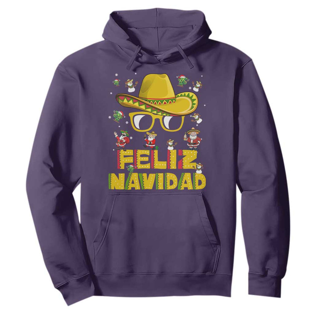 Mexico Christmas Hoodie Feliz Navidad Sombrero TS10 Purple Print Your Wear
