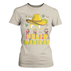 Mexico Christmas T Shirt For Women Feliz Navidad Sombrero TS10 Sand Print Your Wear