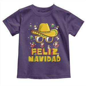 Mexico Christmas Toddler T Shirt Feliz Navidad Sombrero TS10 Purple Print Your Wear