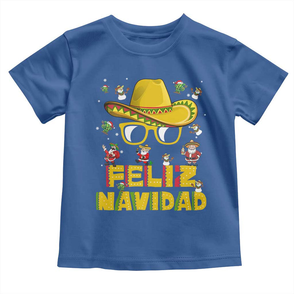Mexico Christmas Toddler T Shirt Feliz Navidad Sombrero TS10 Royal Blue Print Your Wear