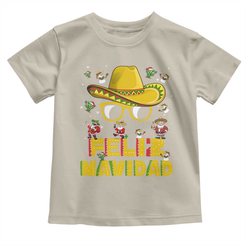 Mexico Christmas Toddler T Shirt Feliz Navidad Sombrero TS10 Sand Print Your Wear