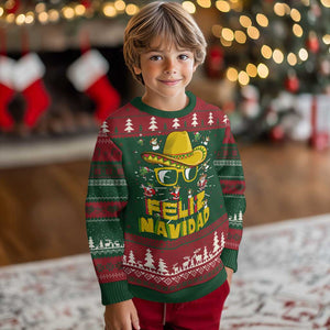 Mexico Xmas Ugly Christmas Sweater Feliz Navidad Sombrero TS10 Christmas Print Your Wear