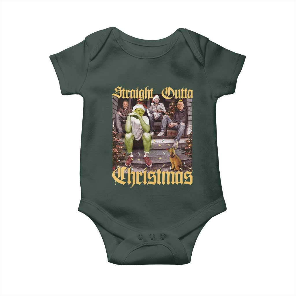 Humorous Trump Christmas Baby Onesie Straight Outta Xmas Movie TS10 Print Your Wear