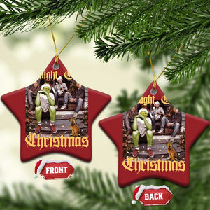 Humorous Trump Christmas Ornament Straight Outta Xmas Movie TS10 Star Red Print Your Wear