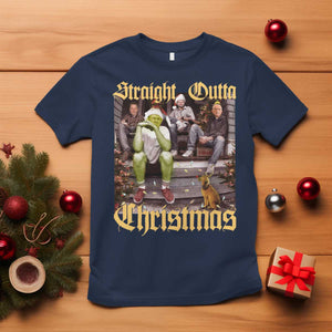 Humorous Trump Christmas T Shirt Straight Outta Xmas Movie TS10 Navy Print Your Wear