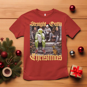 Humorous Trump Christmas T Shirt Straight Outta Xmas Movie TS10 Red Print Your Wear