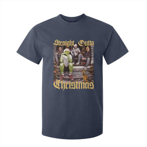 Humorous Trump Christmas T Shirt For Kid Straight Outta Xmas Movie TS10 Navy Print Your Wear