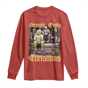 Humorous Trump Christmas Long Sleeve Shirt Straight Outta Xmas Movie TS10 Red Print Your Wear