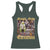 Humorous Trump Christmas Racerback Tank Top Straight Outta Xmas Movie TS10 Dark Forest Green Print Your Wear